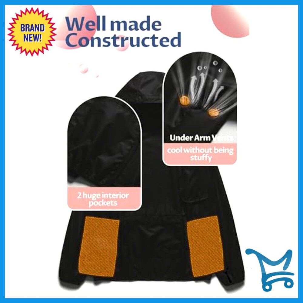 Packable Waterproof Running Rain Jacket Windbreak… - image 3